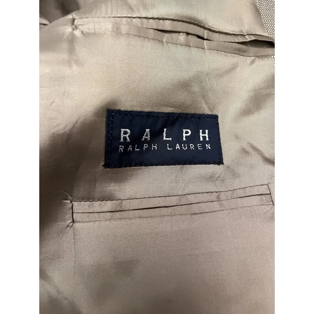 Ralph Lauren Made Expressly for Dillard's 40S Men's Navy Beige Suit Coat/Jacket